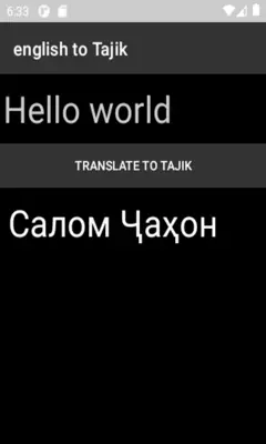 english to Tajik translator android App screenshot 3